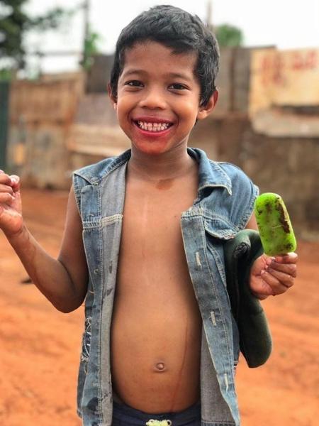 Danilo de Sousa Silva, de 7 anos, foi encontrado em um lamaçal em Goiânia - arquivo pessoal