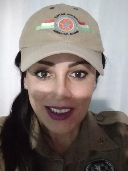 Priscila Diana é sargento na PM de Santa Catarina - Arquivo Pessoal