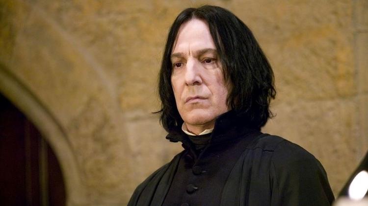 Alan Rickman como Severus Snape em "Harry Potter"