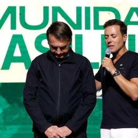 Jair Bolsonaro e o pastor André Valadão em Orlando em junho de 2022 - ALAN SANTOS/PR