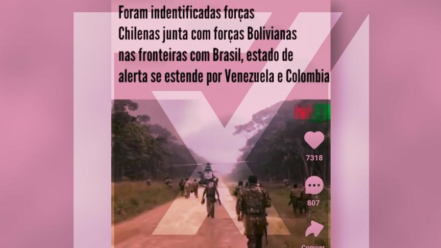 É falso que tenham sido identificadas ?forças chilenas" e "bolivianas nas fronteiras com Brasil" - Projeto Comprova