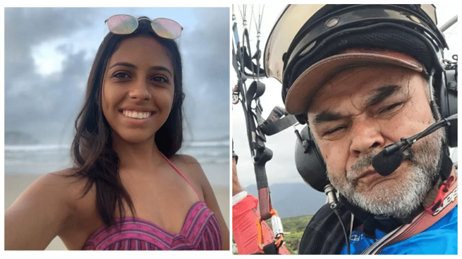 Lorrana, 23, sobreviveu ao acidente de paratrike que matou o piloto José Hélio, 61 - Arquivo Pessoal