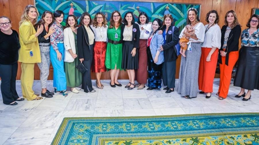 Janja recebe mulheres do caso Marcius Melhem no Palácio do Planalto - Fotos: Cláudio Kbene / Palácio do Planalto