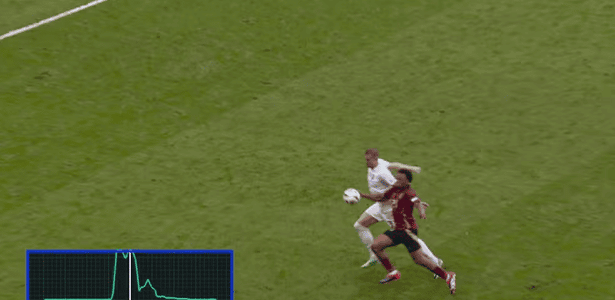 Como a bola da Eurocopa sabe que ela bateu na mão, e não em outro lugar?