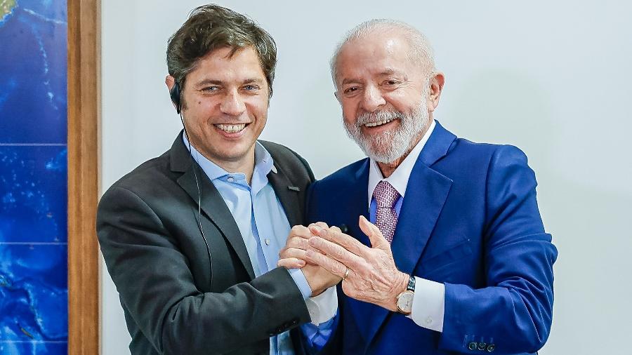 Lula durante reunião com o governador da Província de Buenos Aires, Axel Kicillof, no Planalto