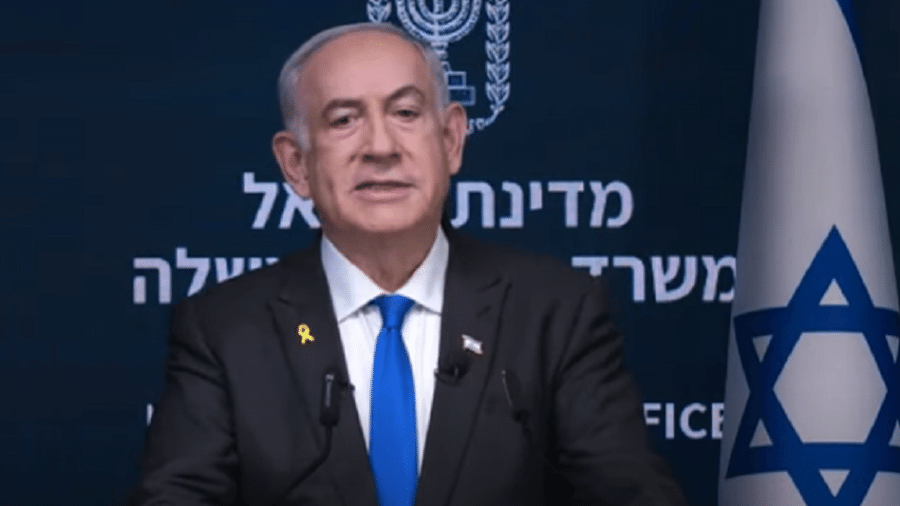 O primeiro-ministro de Israel, Benjamin Netanyahu