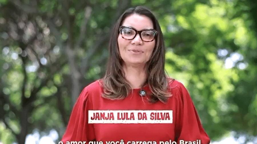 Janja em vídeo de aniversário do Lula