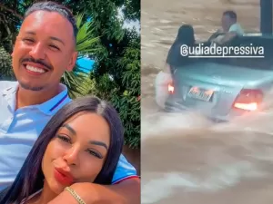 Influencer acalmou marido antes de morrer em enxurrada: 'Vamos sair daqui'