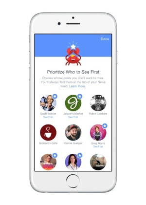 Facebook vai dar maior controle do feed de notícias ao usuários; pessoas poderão escolher publicações de contatos ou páginas que consideram importantes - Divulgação