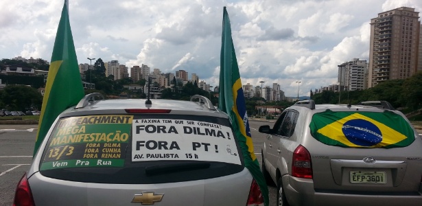 São Paulo tem carreata a favor do impeachment de Dilma - Sérgio Castro/Estadão Conteúdo