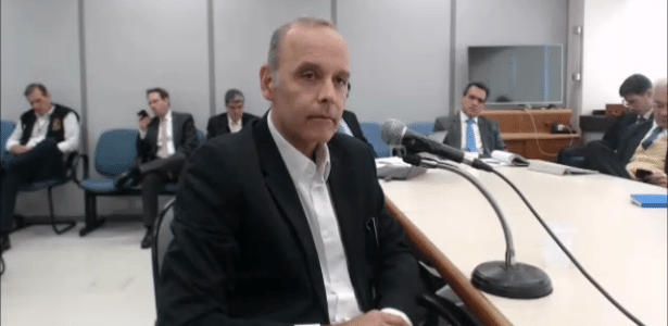 Wilson Carlos, ex-secretário do governo de Sérgio Cabral (PMDB) no Rio de Janeiro, presta depoimento a Moro - Divulgação/Justiça Federal do Paraná
