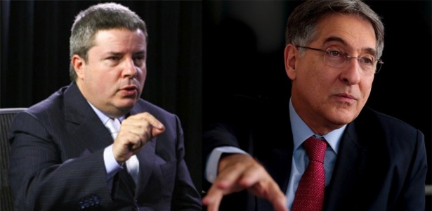 Candidatos ao governo de Minas Gerais, o candidato do PSDB, Antonio Anastasia, e o atual governador, o petista Fernando Pimentel