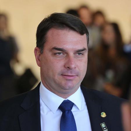 O senador Flávio Bolsonaro - Fátima Meira/Futura Press/Estadão Conteúdo
