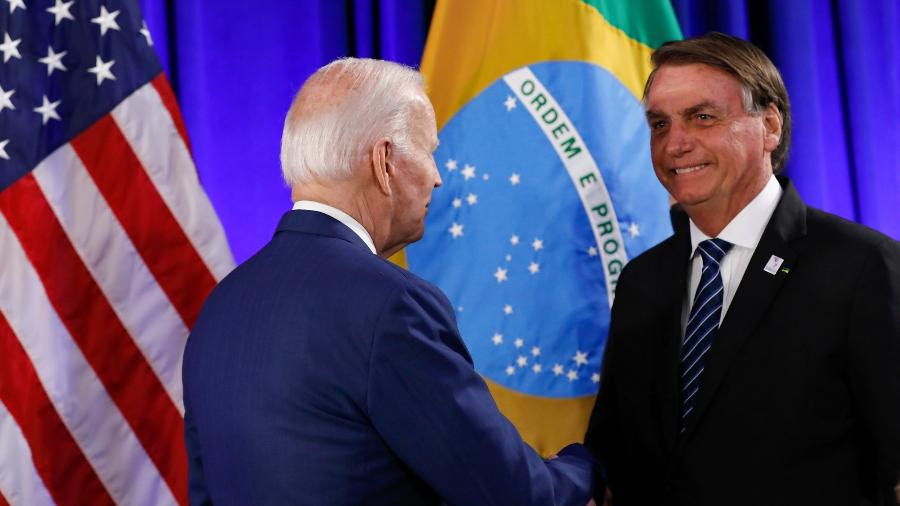 Após encontro com Biden, Bolsonaro disse que ficou "maravilhado" - Alan Santos/PR