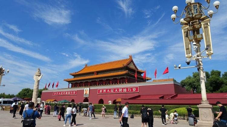 Tiananmen Square in Beijing on a sunny day in 2021 - Getty Images - Getty Images