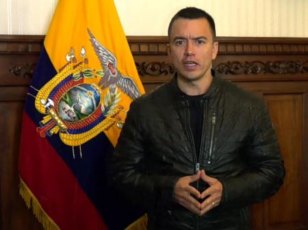 Daniel Noboa, presidente do Equador, anunciou o estado de exceção no país - Divulgação/Presidência do Equador/AFP