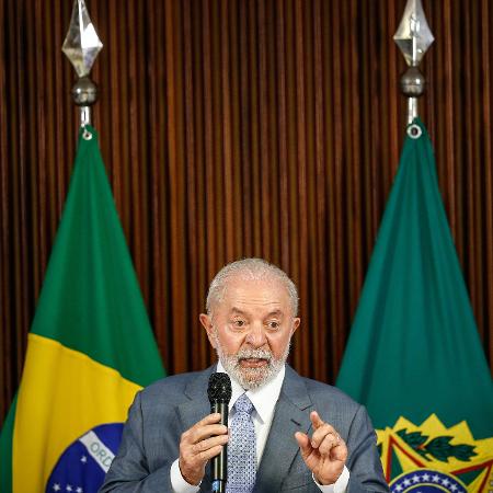 O presidente Luiz Inácio Lula da Silva no Palácio do Planalto