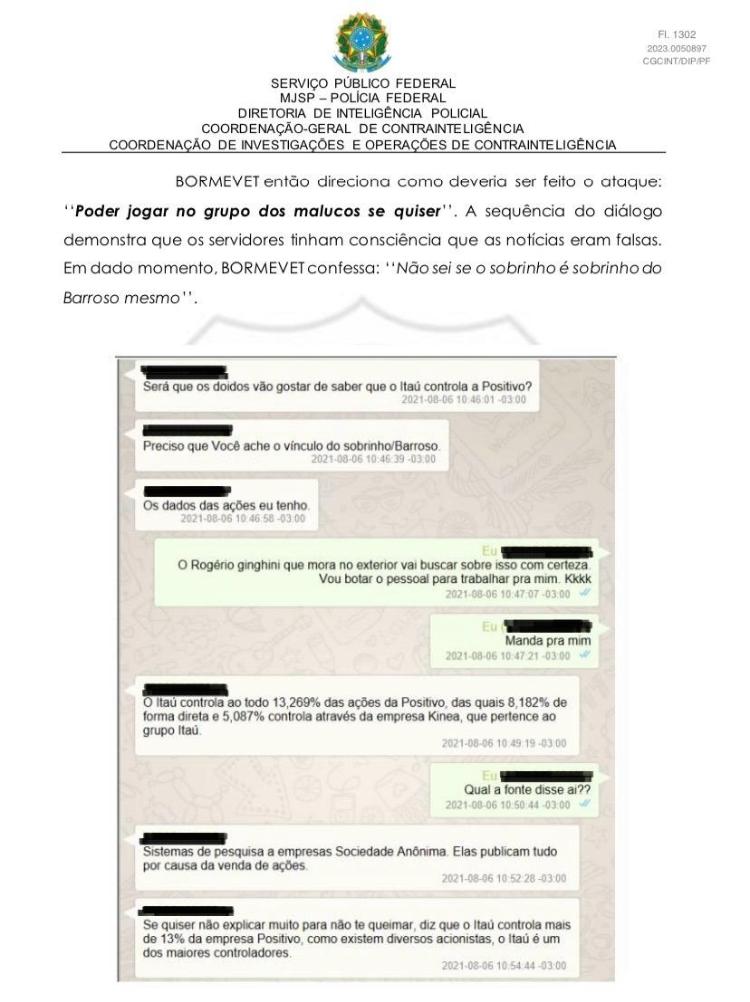 Troca de mensagens apreendida pela PF aponta disseminação de fake news por bolsonaristas