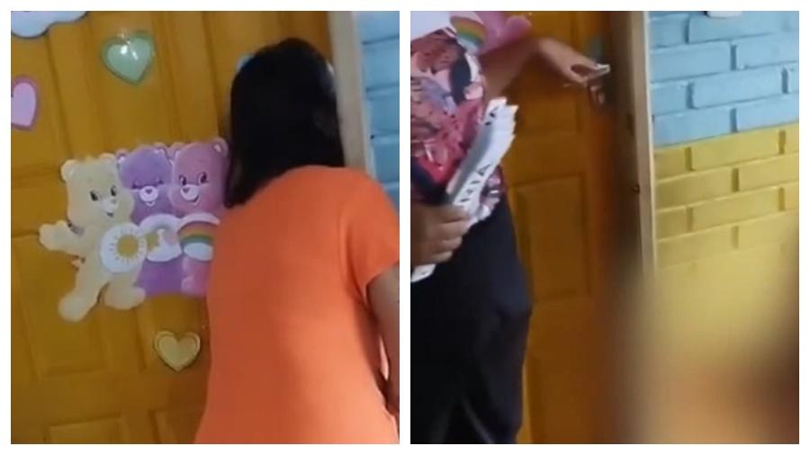A diretora foi afastada após ser filmada com o brinquedo erótico dentro da escola no ES A diretora foi afastada após ser filmada com o brinquedo erótico dentro da escola no ES