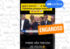 Posts distorcem fala de Lula de que 'trabalhador nasceu para trabalhar'