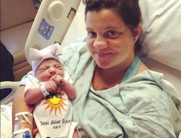 A escolha do nome Eclipse foi feita de última hora pela mãe e pai do bebê - Reprodução/Facebook Greenville Health System