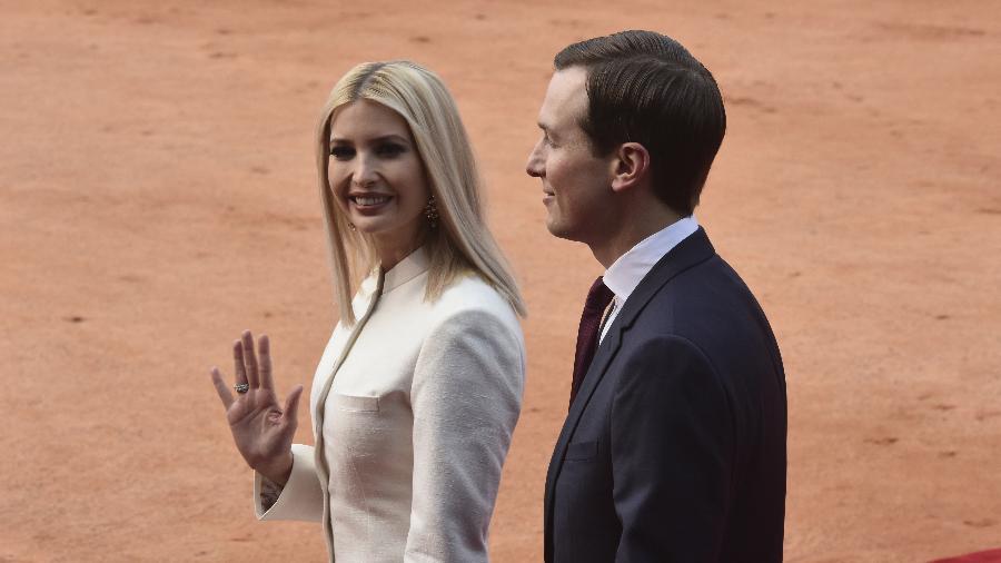 Ivanka Trump, filha do presidente Donald Trump, e seu marido Jared Kushner - Vipin Kumar/Hindustan Times via Getty Images