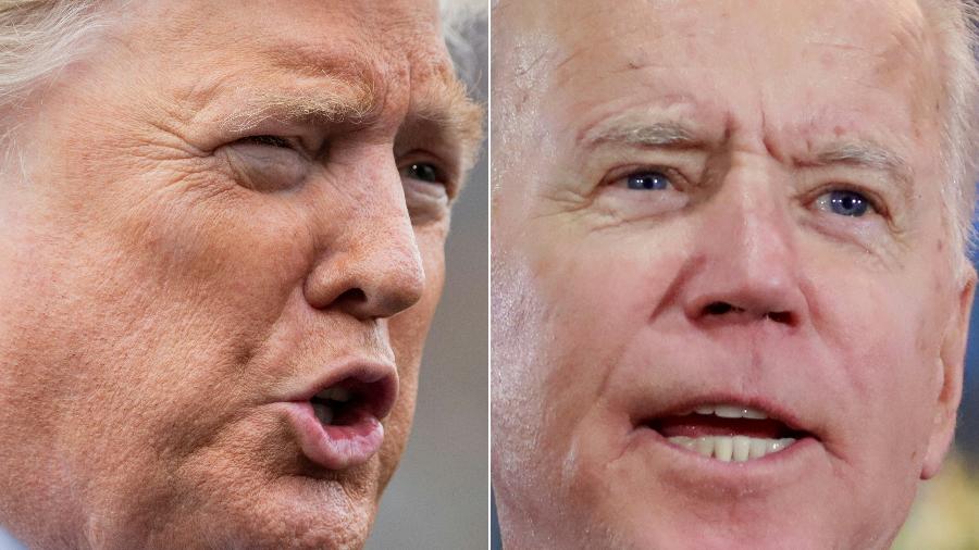 Trump e Biden vão participar de três debates de TV - Saul Loeb e Ronda Churchill/AFP