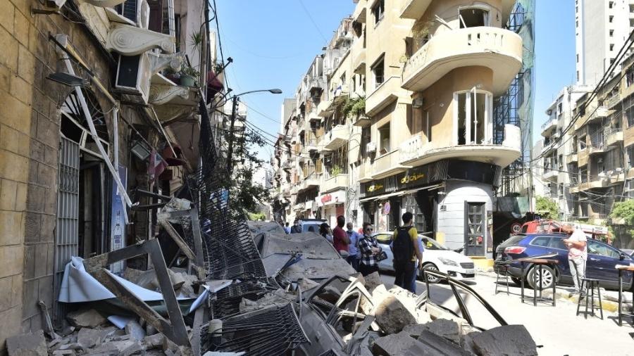 Explosão no Porto de Beirute deixou centenas de vítimas fatais e US$ 15 bilhões de prejuízo - Anadolu Agency/Anadolu Agency via Getty Images