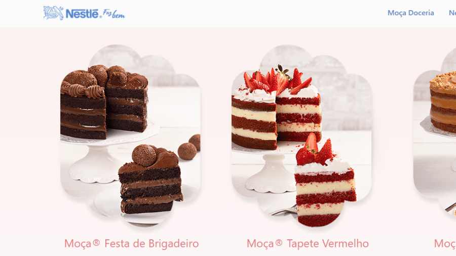 Nova loja online traz, ao todo, nove sabores de bolo, três tipos de pudim e cinco docinhos diferentes - Reprodução/Moça Doceria