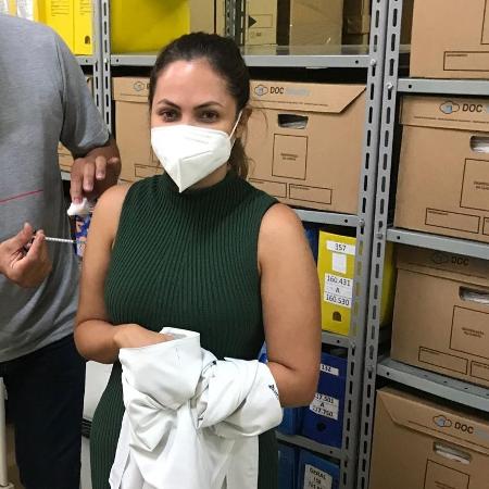 A infectologista Lourdes Borzacov, que atua em Porto Velho, fala em alívio após vacina - Arquivo pessoal