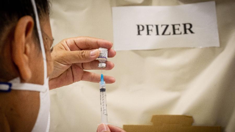 Vacina da Pfizer é uma das aprovadas no Brasil para a imunização de crianças - Evandro Leal/Estadão Conteúdo