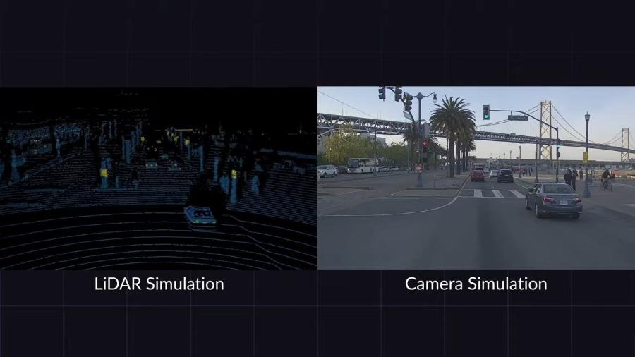 Waabi World pega imagens do mundo real para criar mundo virtual para treinar inteligência artificial para carros autônomos - Reprodução