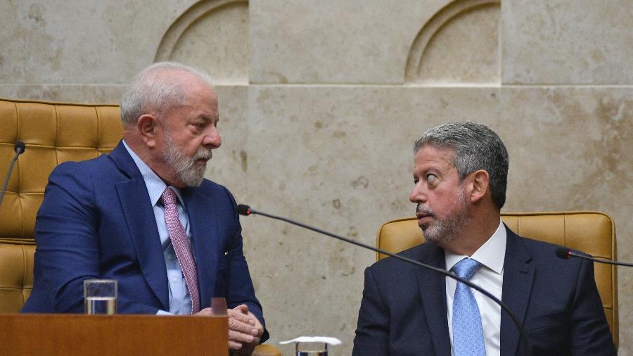 03/08/2023 - O presidente da República, Luiz Inácio Lula da Silva, e o presidente da Câmara, Arthur Lira (PP-AL)