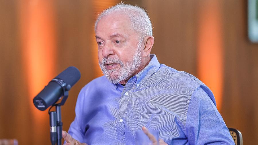 Presidente Lula durante a live "Conversa com o Presidente"