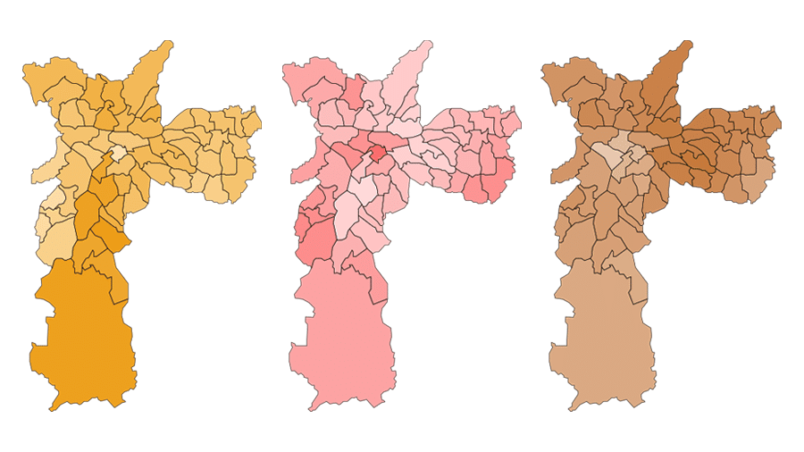 Mapas veja onde candidatos a prefeito de São Paulo foram mais votados