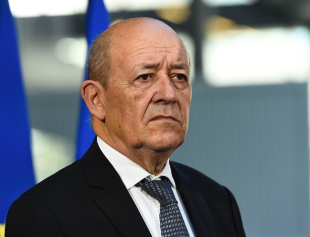 Jean-Yves Le Drian, ministro das Relações Exteriores da França - Bertrand Guay/AFP Photo