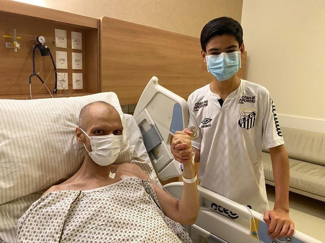 Bruno Covas con suo figlio in ospedale - Gravidanza / Instagram