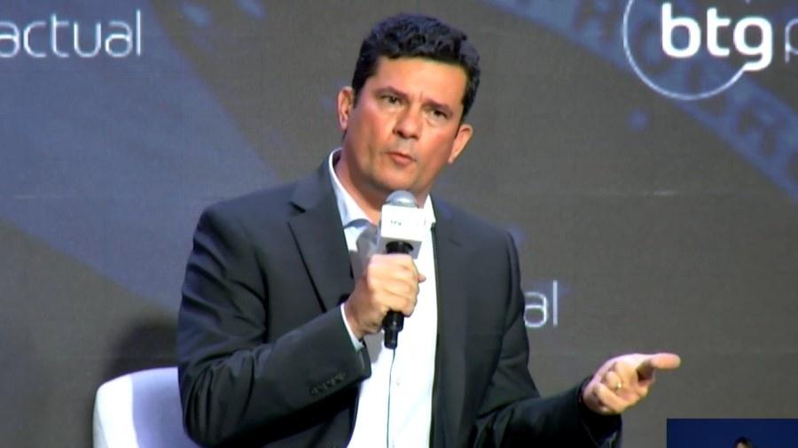 Sergio Moro criticou governo Bolsonaro em conferência - Reprodução