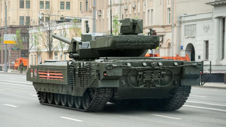 O tanque de guerra russo T-14 Armata