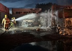 Depósito de gás pega fogo em MG; há suspeita de incêndio criminoso - Corpo de Bombeiros de Minas Gerais/1.fev.2023-Divulgação