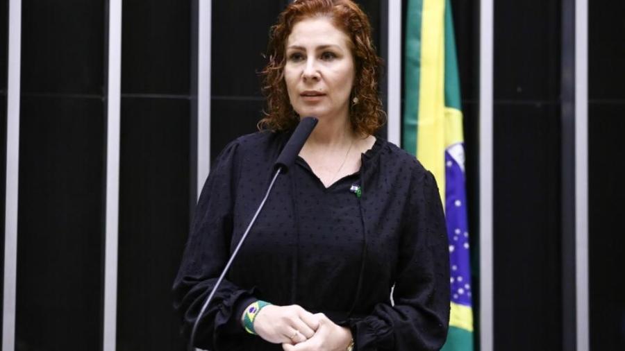 A deputada Carla Zambelli no plenário da Câmara - Vinicius Loures - 7.mai.2025/Câmara dos Deputados
