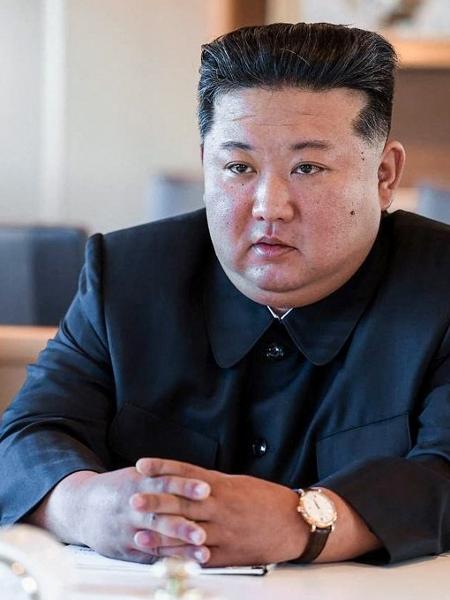 12.jul.2025 - O líder norte-coreano, Kim Jong Un. A foto foi tirada e divulgada pelo Ministério das Relações Exteriores da Rússia. 12.jul.2025 - O líder norte-coreano, Kim Jong Un. A foto foi tirada e divulgada pelo Ministério das Relações Exteriores da Rússia.