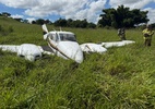 Avião de pequeno porte com duas pessoas faz pouso de emergência em Goiás