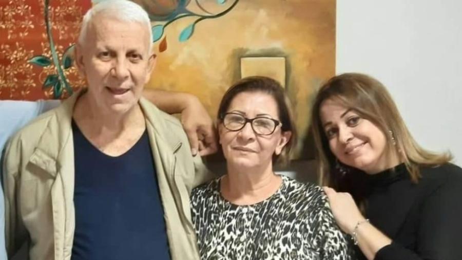 Roberto Zancheta, a esposa, Aurea Viana Zancheta, e a filha Karine Zancheta; todos morreram com coronavírus - Reprodução/Facebook