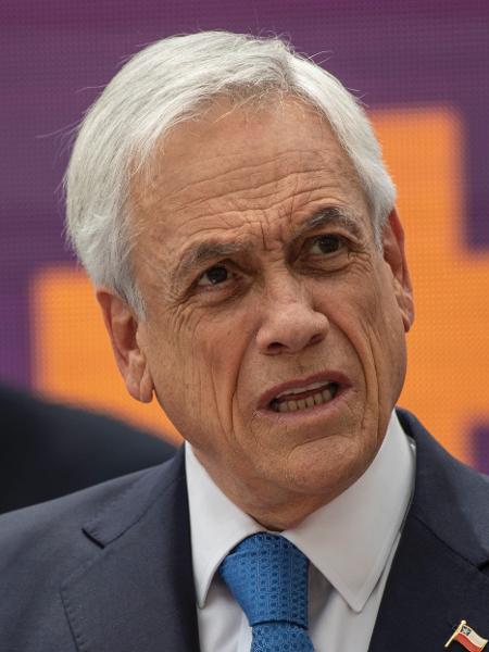 10.nov.2021 - O então presidente do Chile, Sebastián Piñera