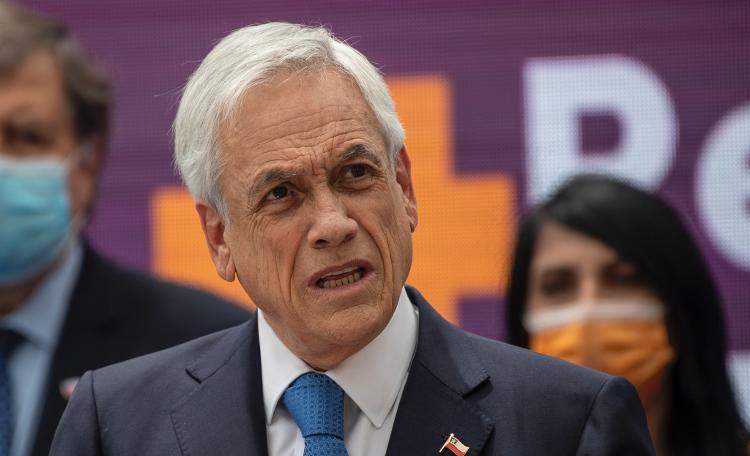10.nov.2021 - O presidente do Chile Sebastián Piñera