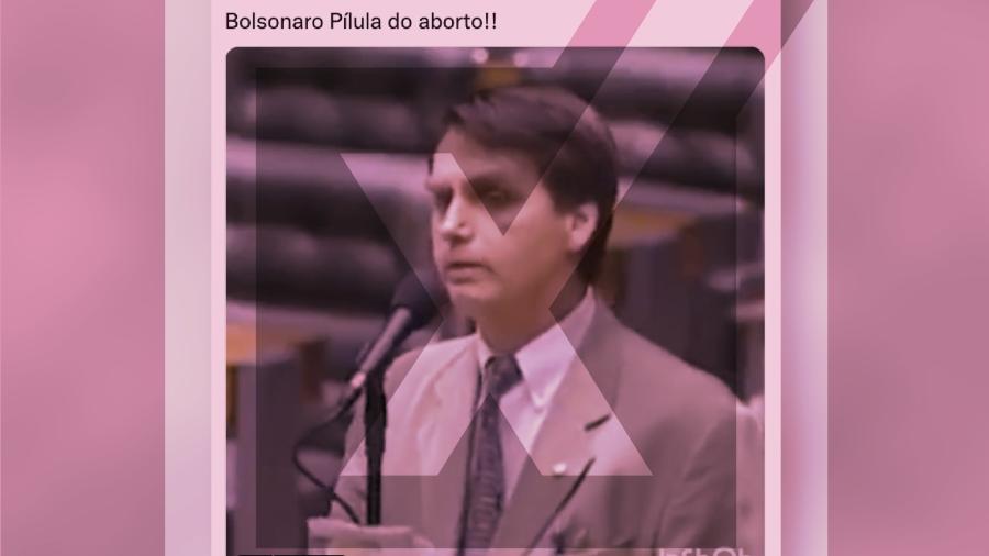 29.out.2022 - É enganoso um vídeo que sugere que o presidente Jair Bolsonaro (PL) é a favor da pílula do aborto - Projeto Comprova