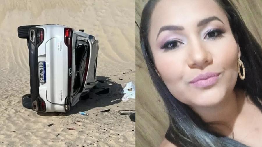 Mayra Bianca tinha 28 anos e é a segunda vítima fatal do acidente que ocorreu em uma duna no Ceará - Reprodução
