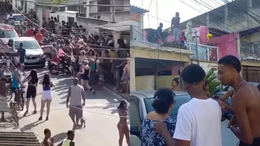 Polícia Militar foi acionada por pai de jovem que moradores acreditava ser administradora de perfil de fofocas na internet - Reprodução de vídeo