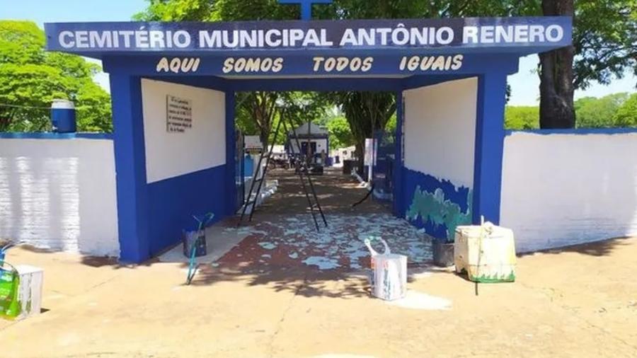 Corpo estava enterrado no cemitério municipal de Mundo Novo (MS)